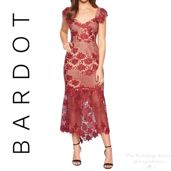 Bardot Dresses & Skirts - Bardot Lucy Lace Midi Dress